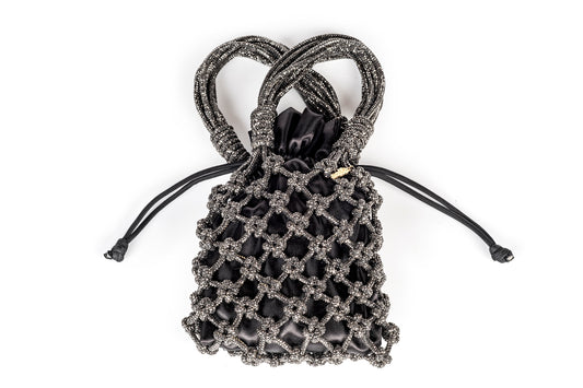 Borsa a rete in strass