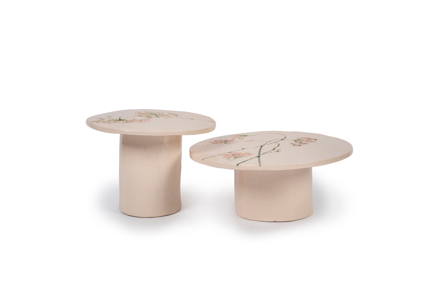 Set di 2 alzate botaniche