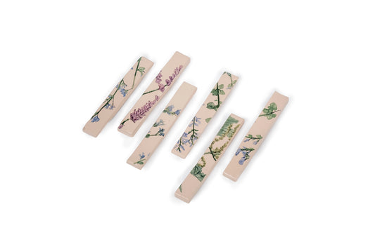 Set di poggiaposate o segnaposto botanici (6 pezzi)