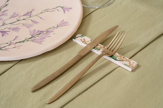 Set di poggiaposate o segnaposto botanici (6 pezzi)