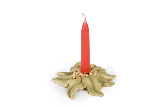 Portacandela pungitopo - Decorazione di Natale