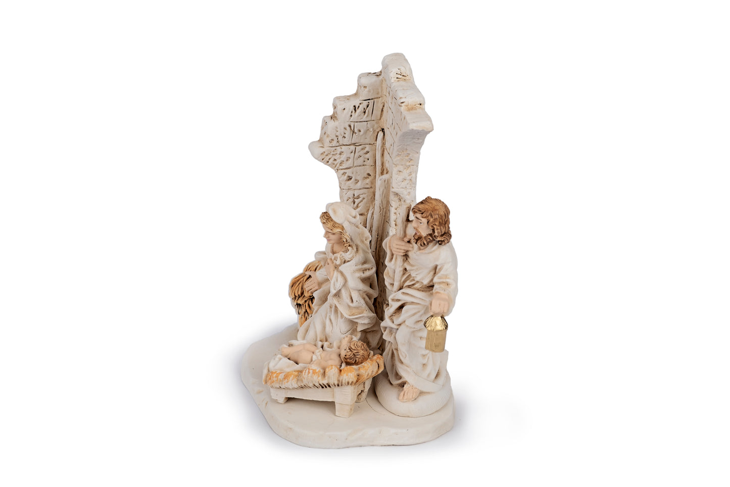 Presepe con muro - Decorazione di Natale