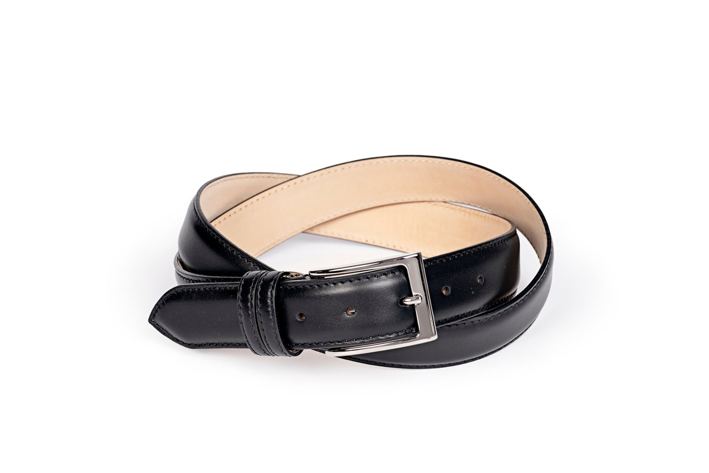 Cintura uomo in vitello nero