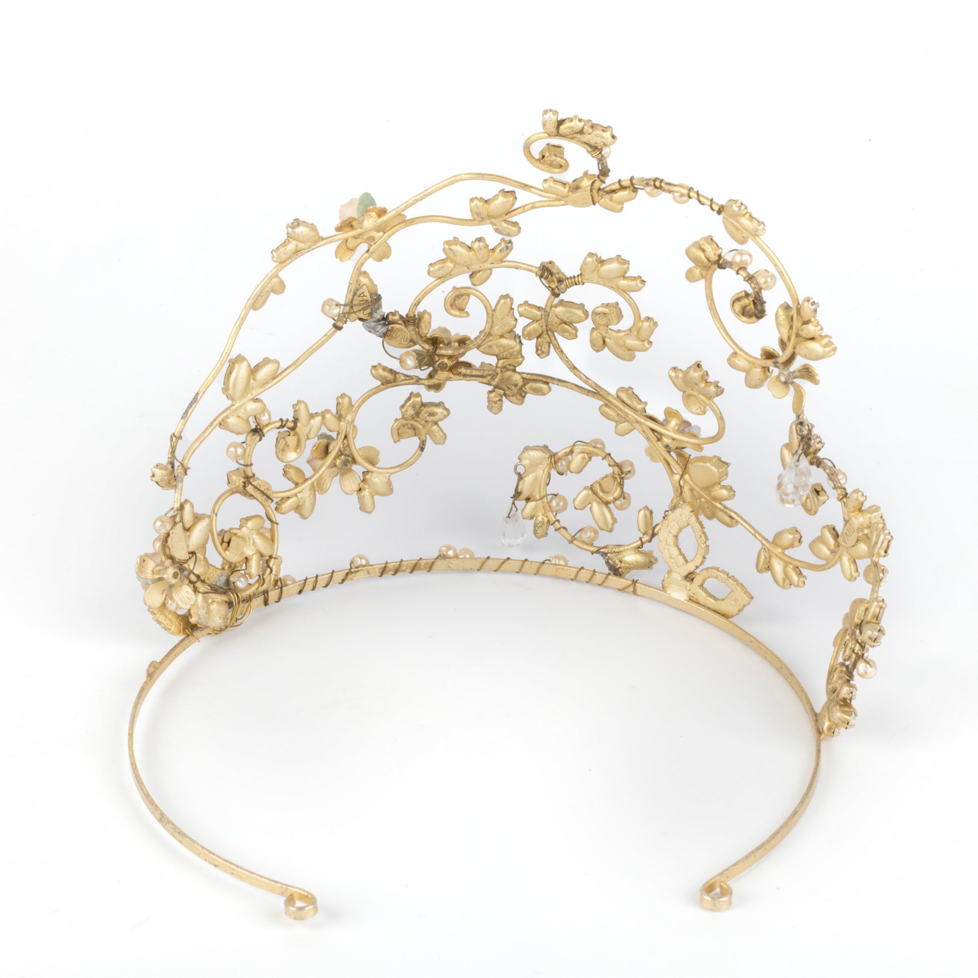 Diadema color oro e cristalli Swarovski®