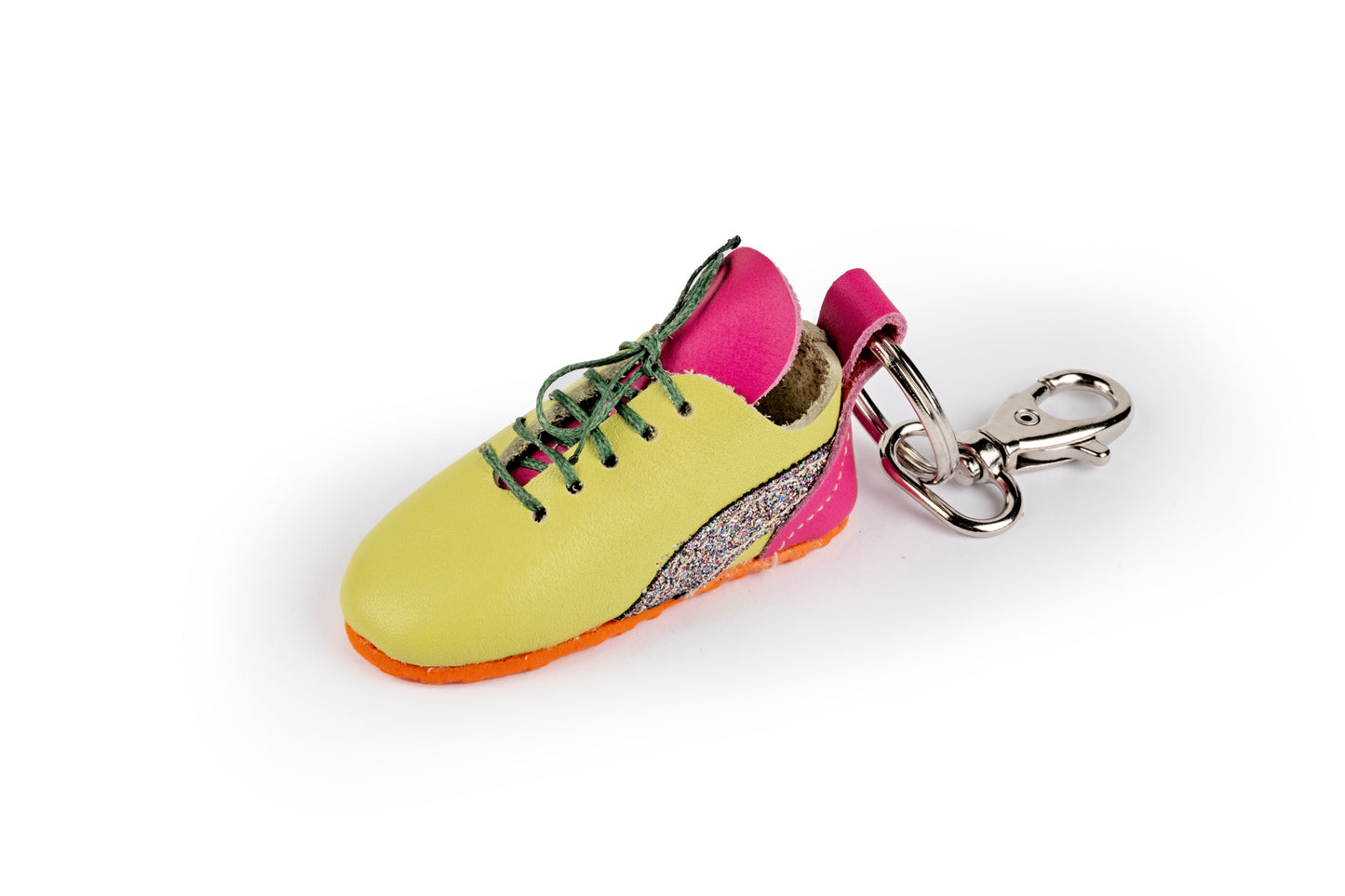 Multicolor tennis shoe keychain