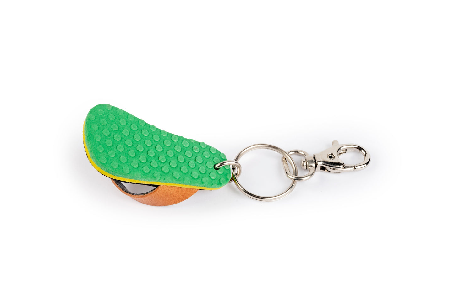 Tan beach slipper keyring