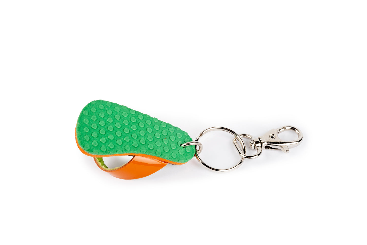 Orange sea slipper keychain