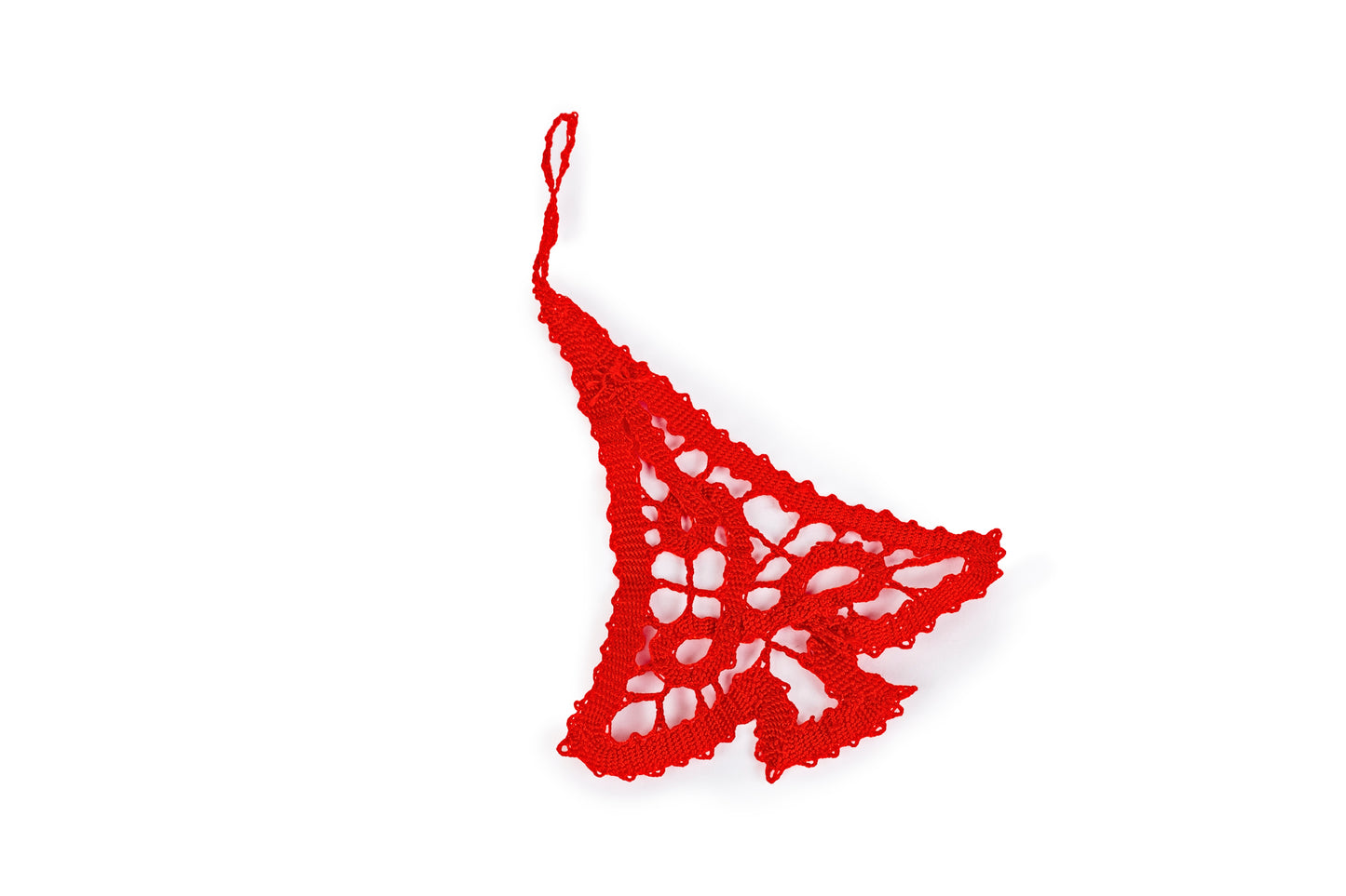 Lace Christmas tree ornament