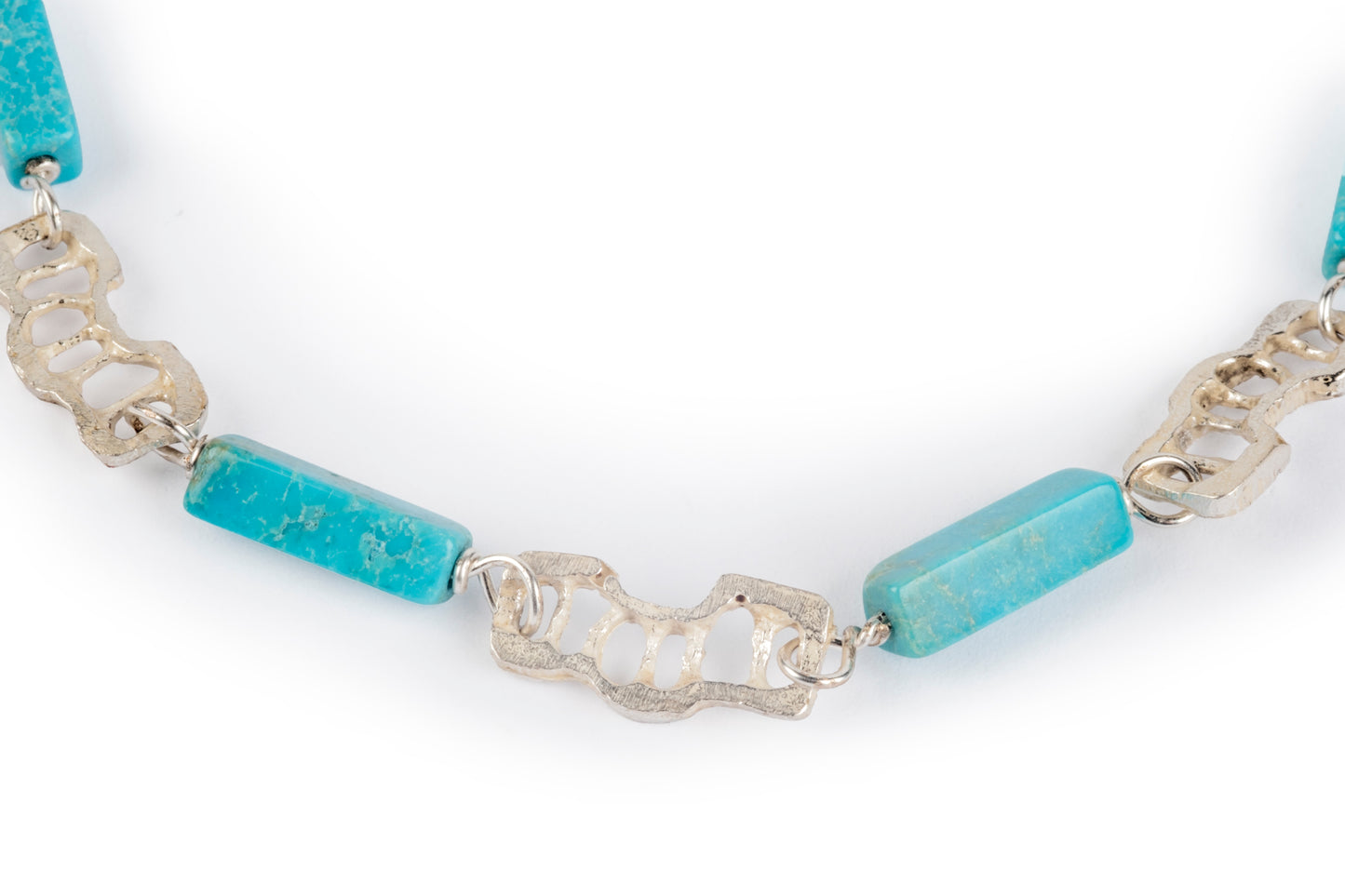 Bracciale argento e turchese